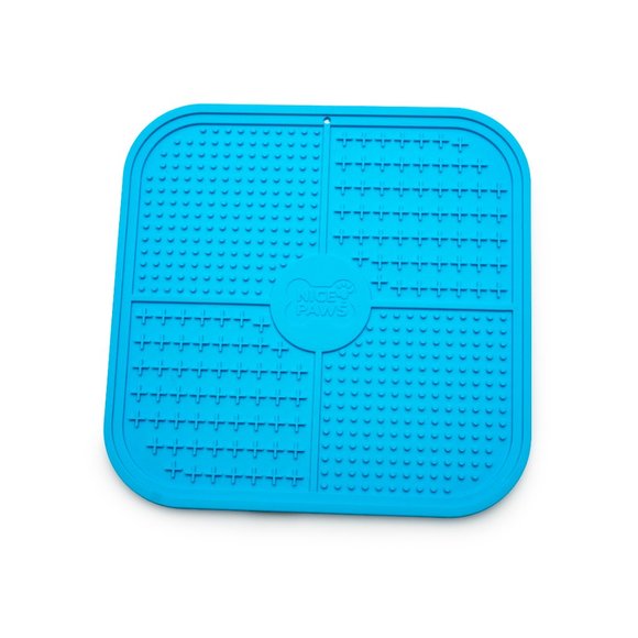 Nice Paws Pet Silicone Lick Mat 21cm Square 2 piece set - Picture 3 of 6